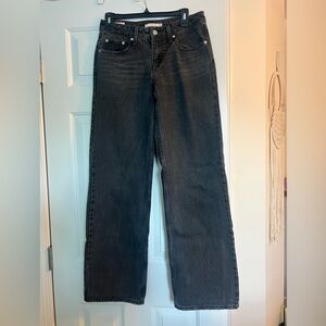 Black Levi’s Low Loose Jeans Dark